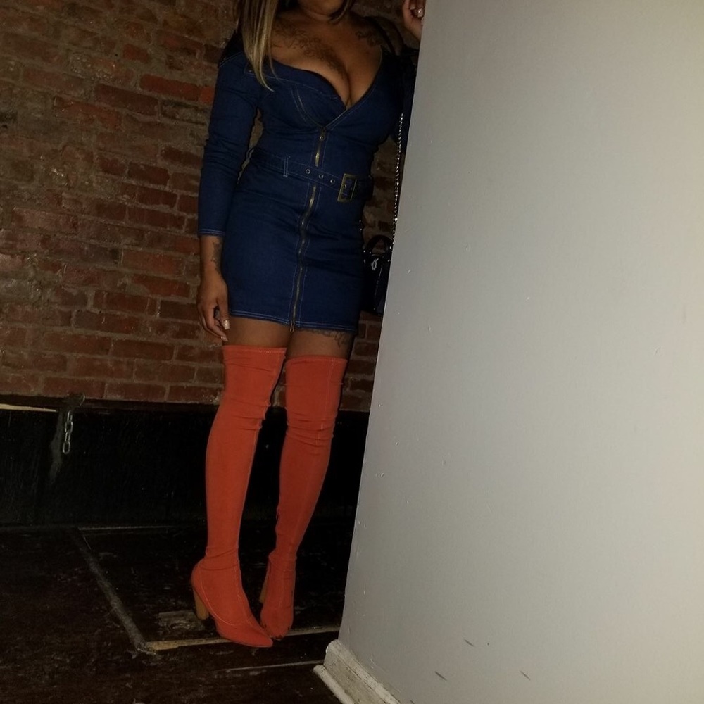 Denim dress